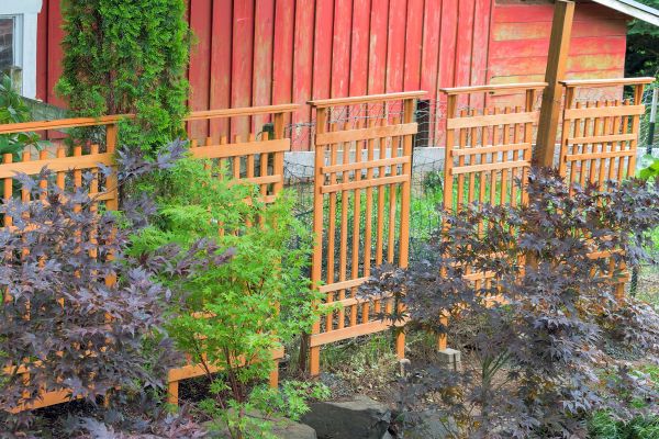 Wood Trellis Mounting in Milford
